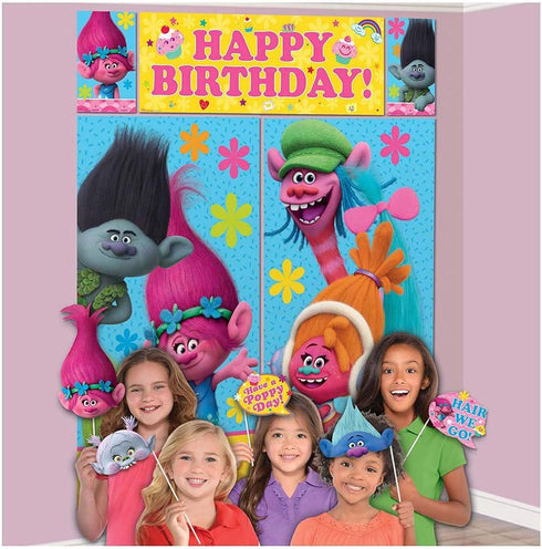 Trolls Scene Setter with Photo Booth Props...
